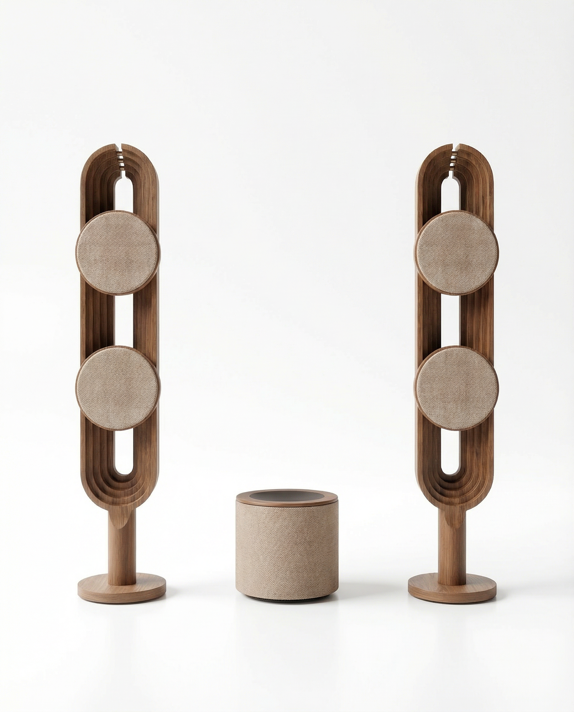 AURORA™ 2+1 system / Walnut Harmony - Luxury Hi-End Speakers